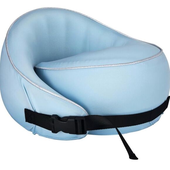 Modern Maze 360 Shaped Memory Foam  Pillow with all Around Blue - Picture 2 of 9